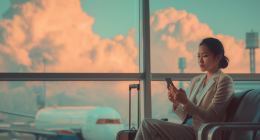 woman in airport